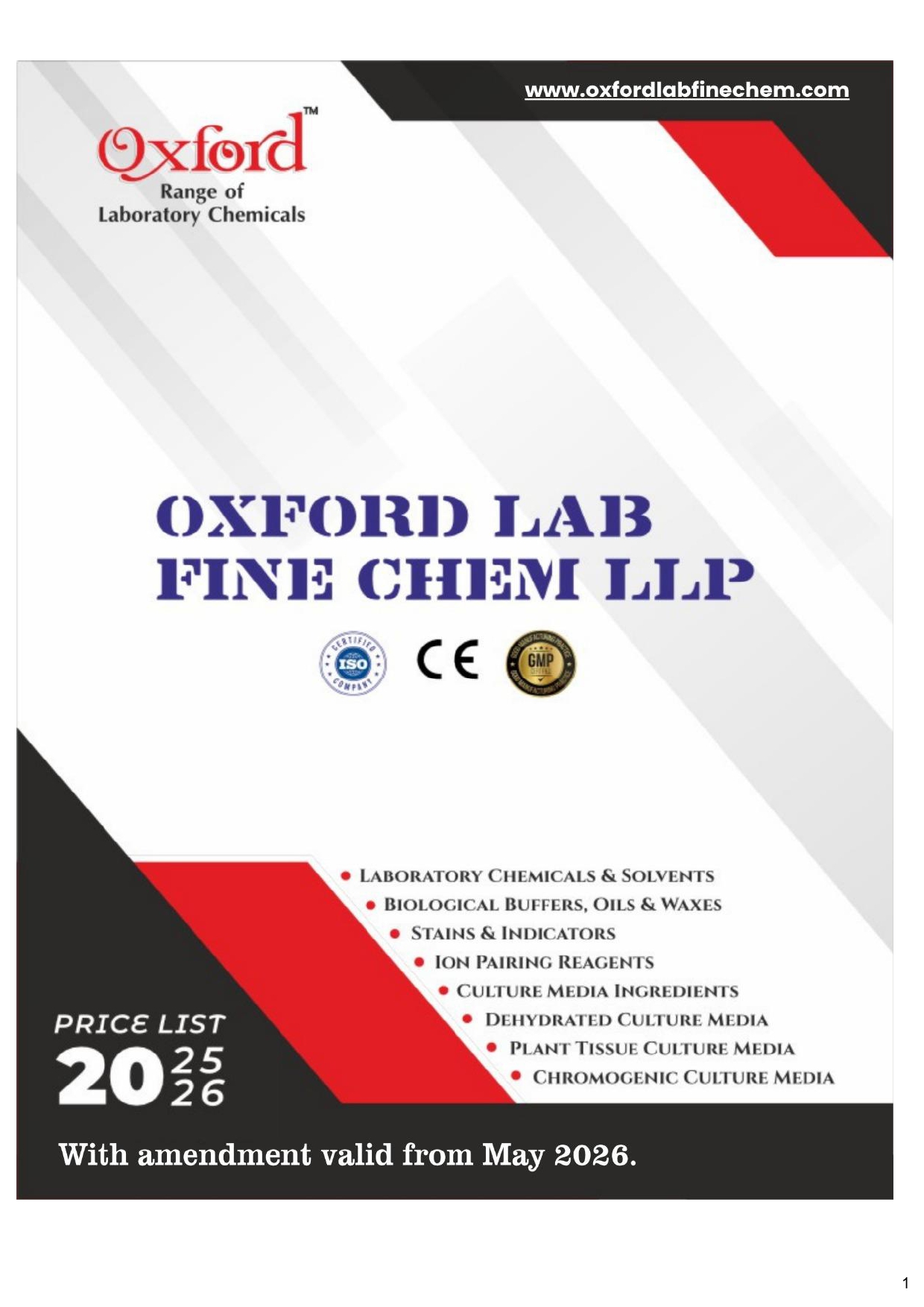 Oxford-Price-List